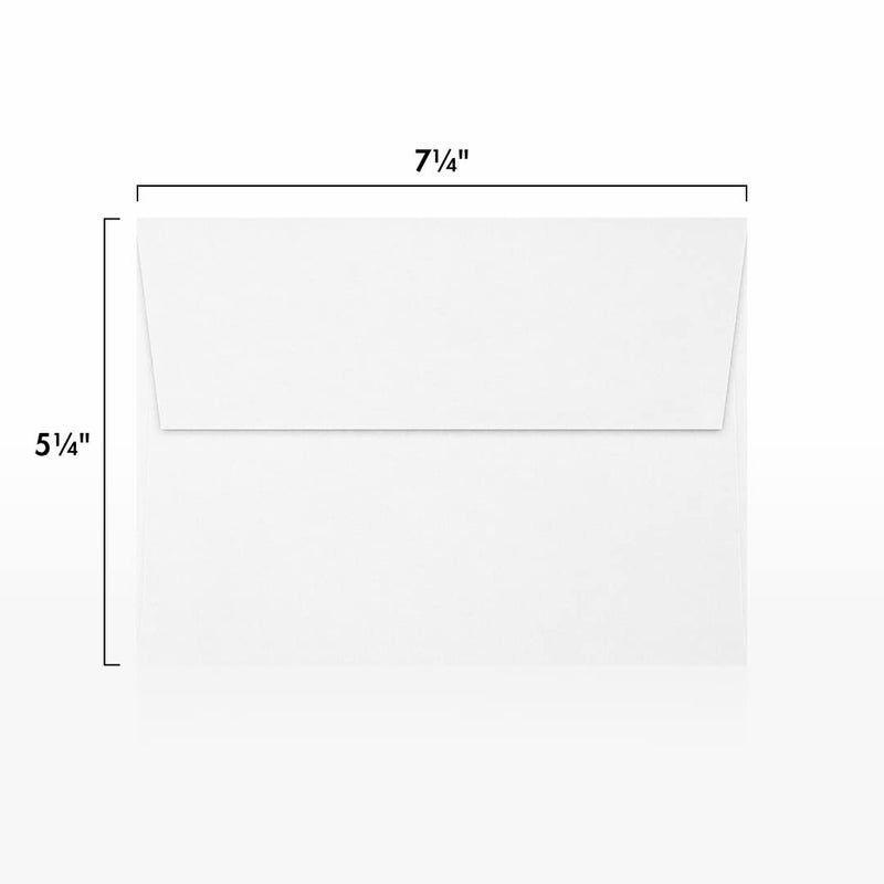 LUXPaper A7 Invitation Envelopes | Peel & Press | 5 1/4" x 7 1/4" | White | 80lb. Text | 100% Recycled | 50 Qty - Image 3